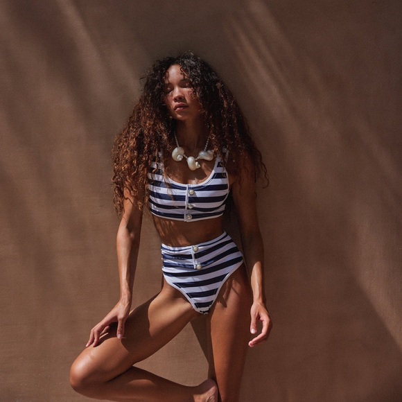 SAME LA The Grace Tank & High Rise Bottom Swim Set, Bikini - Two Piece (Medium) - Picture 2 of 7